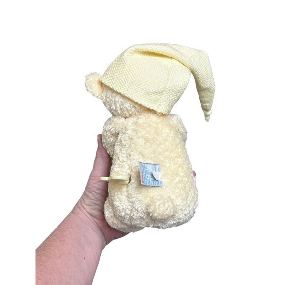 BABY GUND Nighty Night Ivory Teddy Bear Windup Musical Plush Stuffed Toy 58002 - Picture 2 of 6